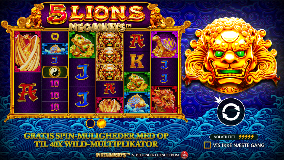 5_lions_megaways_online_slot_logo